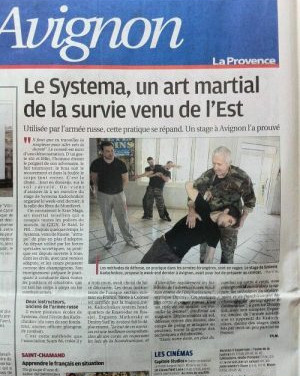 Article sur notre stage à Avignon dans « La Provence »